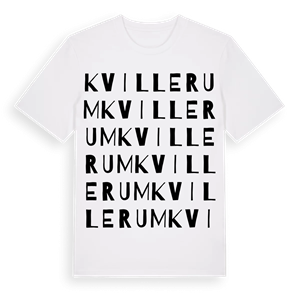 Kvillerum ordlek t-shirt – ekologisk bomull t-shirt från Pinshirt