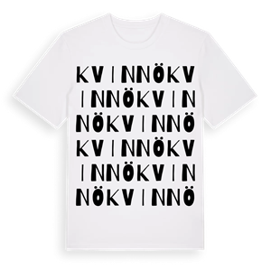 Kvinnö ordlek t-shirt – ekologisk bomull t-shirt från Pinshirt