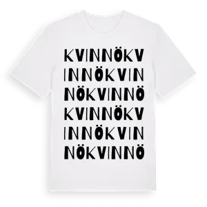 Kvinnö ordlek t-shirt – ekologisk bomull t-shirt från Pinshirt