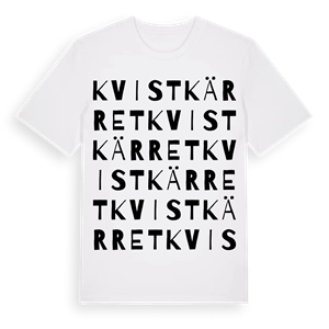 Kvistkärret ordlek t-shirt – ekologisk bomull t-shirt från Pinshirt