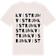 Vintage White t-shirt med Kvistrum ordlek t-shirt