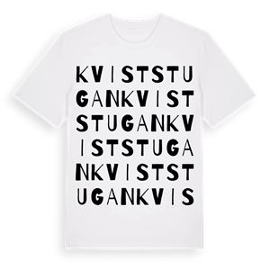 Kviststugan ordlek t-shirt – ekologisk bomull t-shirt från Pinshirt