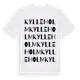 White t-shirt med Kylleholm ordlek t-shirt