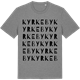 Mid Heather Gray t-shirt med Kyrkeby ordlek t-shirt