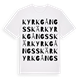 Kyrkgångsskär ordlek t-shirt