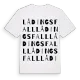 Lådingsfall ordlek t-shirt