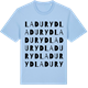 Blue Soul t-shirt med Laduryd ordlek t-shirt