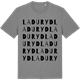 Mid Heather Gray t-shirt med Laduryd ordlek t-shirt