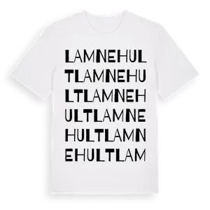Lamnehult ordlek t-shirt – ekologisk bomull t-shirt från Pinshirt