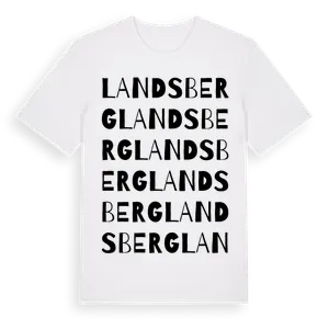 Landsberg ordlek t-shirt – ekologisk bomull t-shirt från Pinshirt