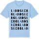 Blue Soul t-shirt med Landsberg ordlek t-shirt