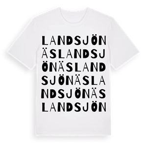 Landsjönäs ordlek t-shirt – ekologisk bomull t-shirt från Pinshirt
