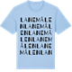 Blue Soul t-shirt med Lanemålen ordlek t-shirt