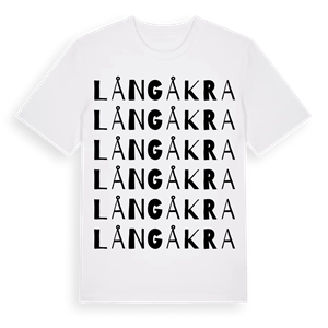 Långåkra ordlek t-shirt – ekologisk bomull t-shirt från Pinshirt
