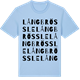 Blue Soul t-shirt med Långbrössle ordlek t-shirt