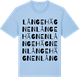 Blue Soul t-shirt med Långehägnen ordlek t-shirt