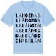 Blue Soul t-shirt med Långenabb ordlek t-shirt