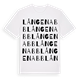 Långenabb ordlek t-shirt