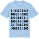 Blue Soul t-shirt med Långersudde ordlek t-shirt