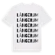 White t-shirt med Långerum ordlek t-shirt