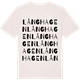 Vintage White t-shirt med Långhagen ordlek t-shirt