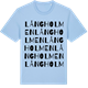 Blue Soul t-shirt med Långholmen ordlek t-shirt