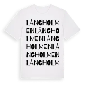 Långholmen ordlek t-shirt – ekologisk bomull t-shirt från Pinshirt