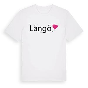 Långö hjärta t-shirt – ekologisk bomull t-shirt från Pinshirt