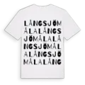 Långsjömåla ordlek t-shirt