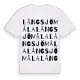 Långsjömåla ordlek t-shirt