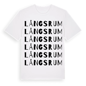 Långsrum ordlek t-shirt – ekologisk bomull t-shirt från Pinshirt
