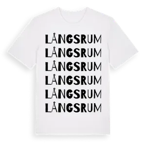 Långsrum ordlek t-shirt – ekologisk bomull t-shirt från Pinshirt