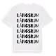 White t-shirt med Långsrum ordlek t-shirt