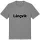Mid Heather Gray t-shirt med Långvik fetstil t-shirt