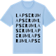 Blue Soul t-shirt med Lapserum ordlek t-shirt