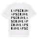 White t-shirt med Lapserum ordlek t-shirt