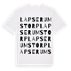 Lapserumstorp ordlek t-shirt