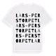 Lars-Perstorpet ordlek t-shirt