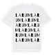 Larum ordlek t-shirt