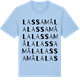 Blue Soul t-shirt med Lassamåla ordlek t-shirt