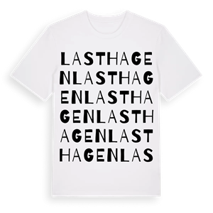 Lasthagen ordlek t-shirt – ekologisk bomull t-shirt från Pinshirt