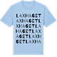 Blue Soul t-shirt med Laxhaget ordlek t-shirt