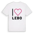 Jag älskar Lebo t-shirt stort tryck