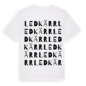 Ledkärr ordlek t-shirt – ekologisk bomull t-shirt från Pinshirt