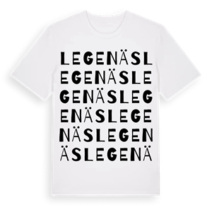 Legenäs ordlek t-shirt – ekologisk bomull t-shirt från Pinshirt