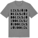 Mid Heather Gray t-shirt med Leksjöudd ordlek t-shirt