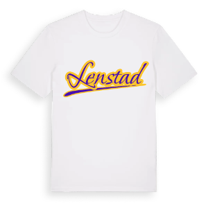 Lenstad baseball t-shirt – ekologisk bomull t-shirt från Pinshirt