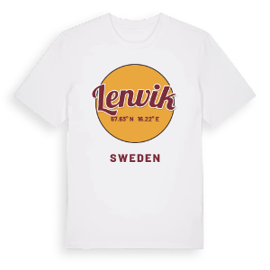 Lenvik cirkel t-shirt – ekologisk bomull t-shirt från Pinshirt