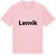 Pink Cotton t-shirt med Lenvik fetstil t-shirt