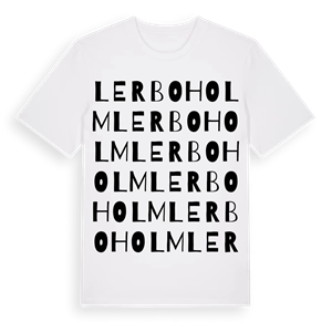 Lerboholm ordlek t-shirt – ekologisk bomull t-shirt från Pinshirt